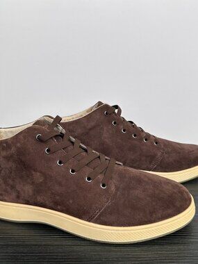 AUREUS Mens High Top Nubuck Leather Shoes Size 11 Brown